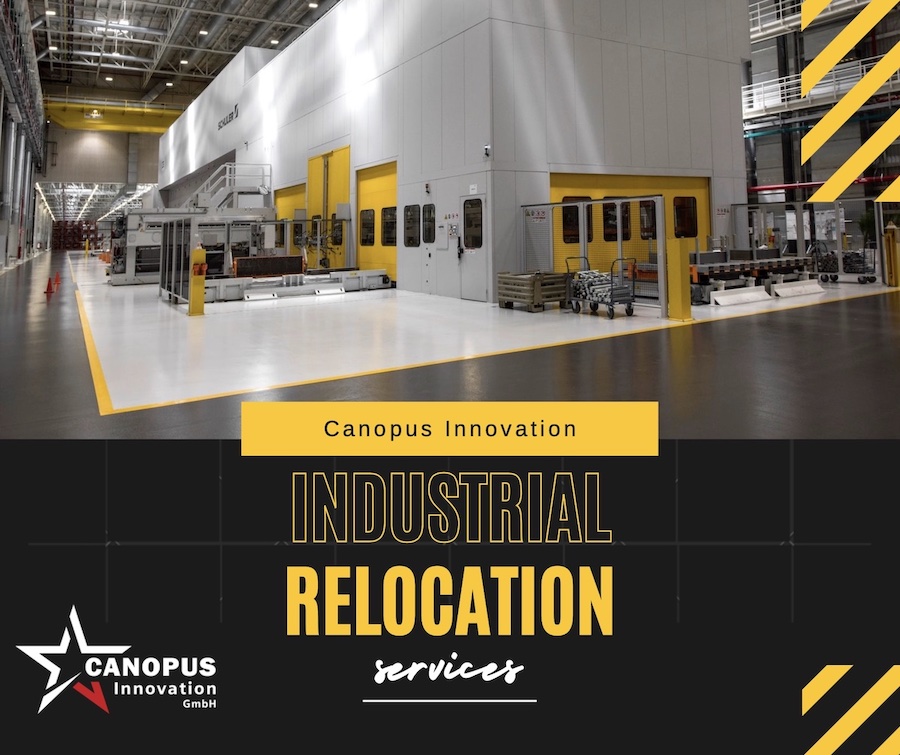 Industrial Move - industrial relocation services- Canopus innovation GmbH Industrial Move - industrial relocation services- Canopus innovation GmbH